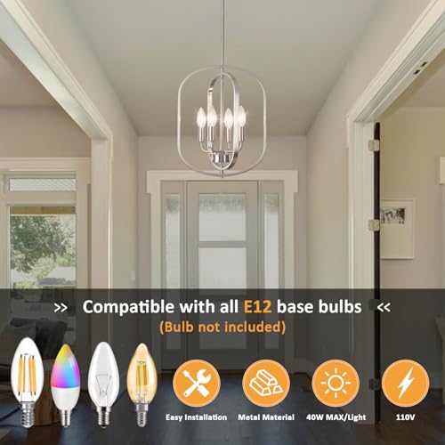 Nickel Chandelier Light