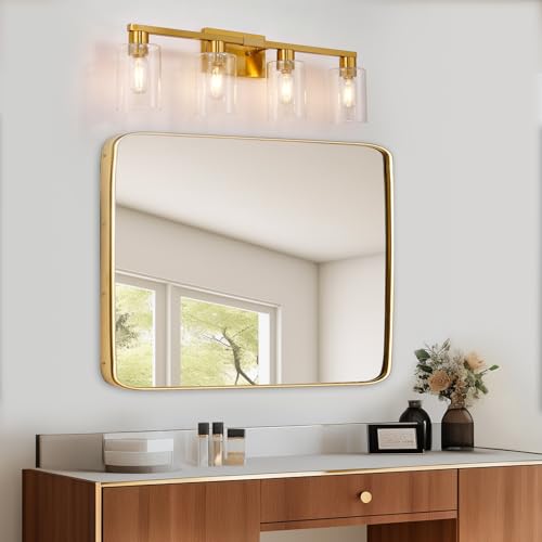 Brushed Gold Bathroom Light fixtures