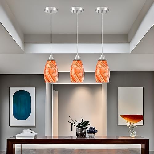 Mini Glass Pendant Light (3 Count)