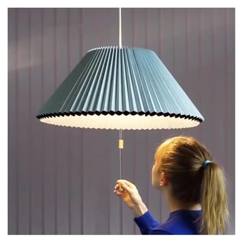 Art Design Pleated Deformed Fabric Umbrella Chandeliers Home Art Decoration LED Pendent Lamp Modern Simple Hanging Lamp