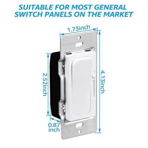 2-Pack 0-10V LED Dimmer Switch, Single-Pole or 3-Way Light Switch (2 Count)