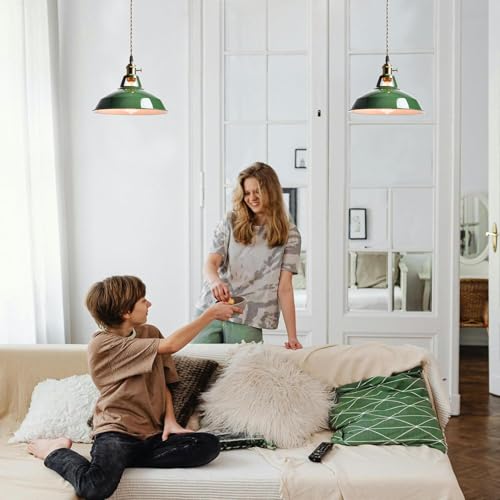 Macaron Green Pendant Lights Metal Barn Kitchen Island Pendant Light
