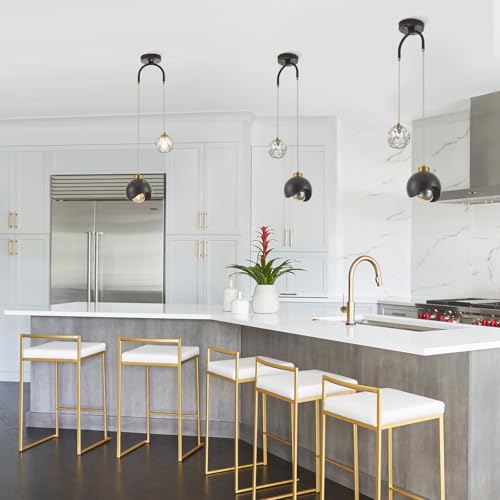 2 Light Modern Pendant Light with Crystal Accent