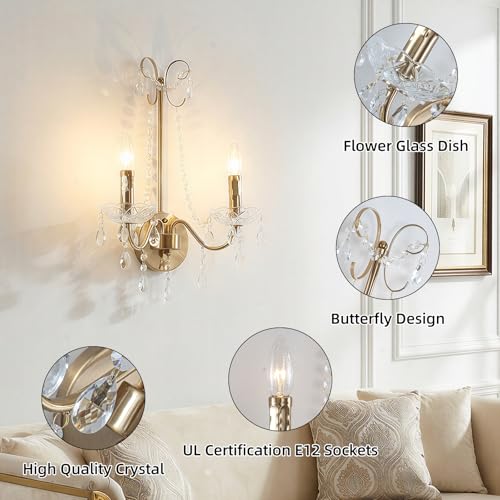 Crystal Wall Sconce Light