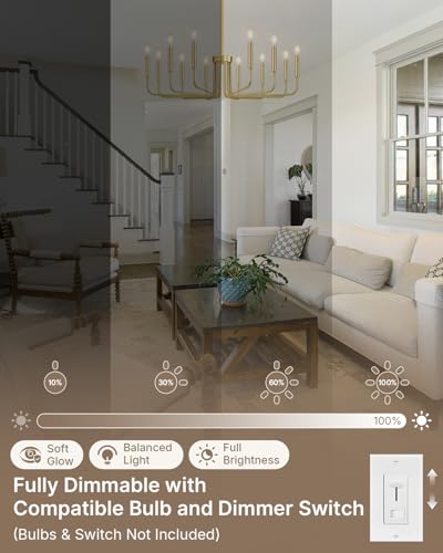 12 Light Gold Chandelier