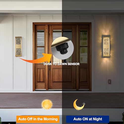 14.2" Dusk to Dawn Exterior Wall Light