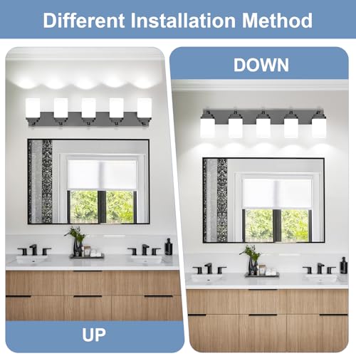 Matte Black Bathroom Light Fixtures