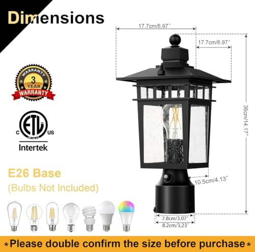 Dusk to Dawn Outdoor Post Lights