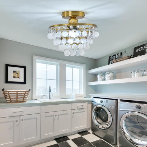 Capiz Shell Ceiling Light