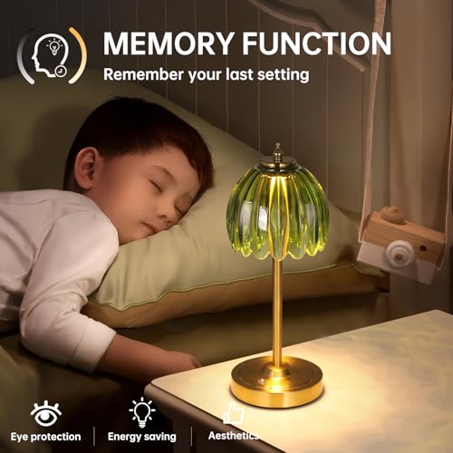 Set of 2 Tulip Table Lamp with 5000mAh Battery & Touch Control (2 Count)