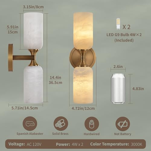Alabaster Wall Sconce