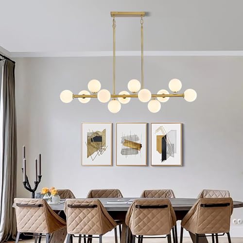 50" Large Glass Globe Sputnik Chandelier