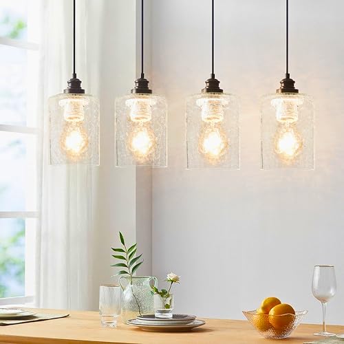 3Pcs Crack Finish Glass Lamp Shade (3 Count)