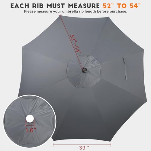 9ft Patio Umbrella Replacement Canopy
