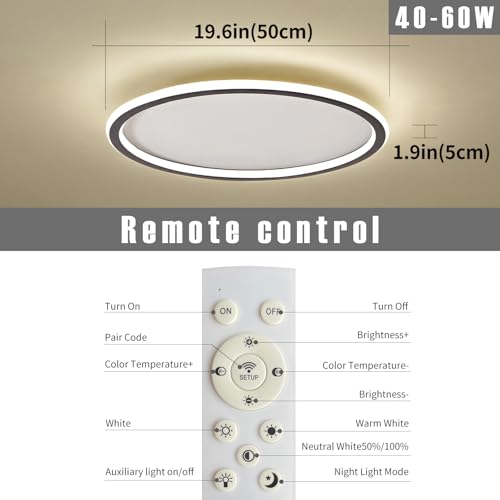 19.68 Inch Flush Mount Ceiling Light