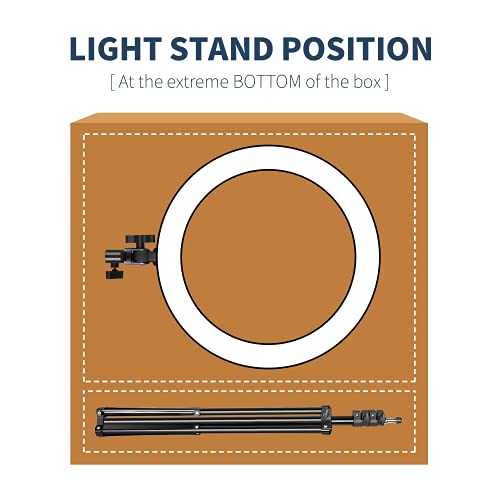 20 inch LED Ring Light Kit with Tripod Stand and Phone Holder Compatible with iPhone