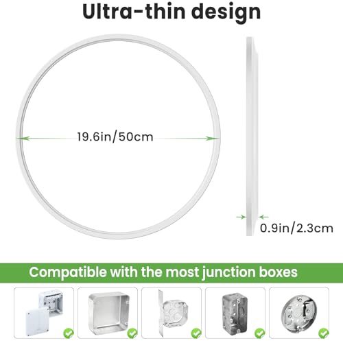 2Pack 20 inch LED Flush Mount Ceiling Light