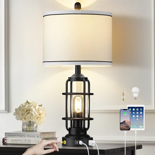 26" Modern Lamp for Living Room (2 Count)