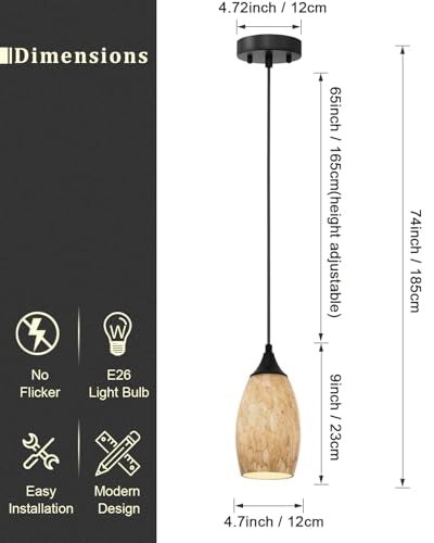 Vintage Art Brown Pendant Lighting