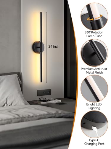 Battery Operated Wall Sconces Set of 2 (2 Count)