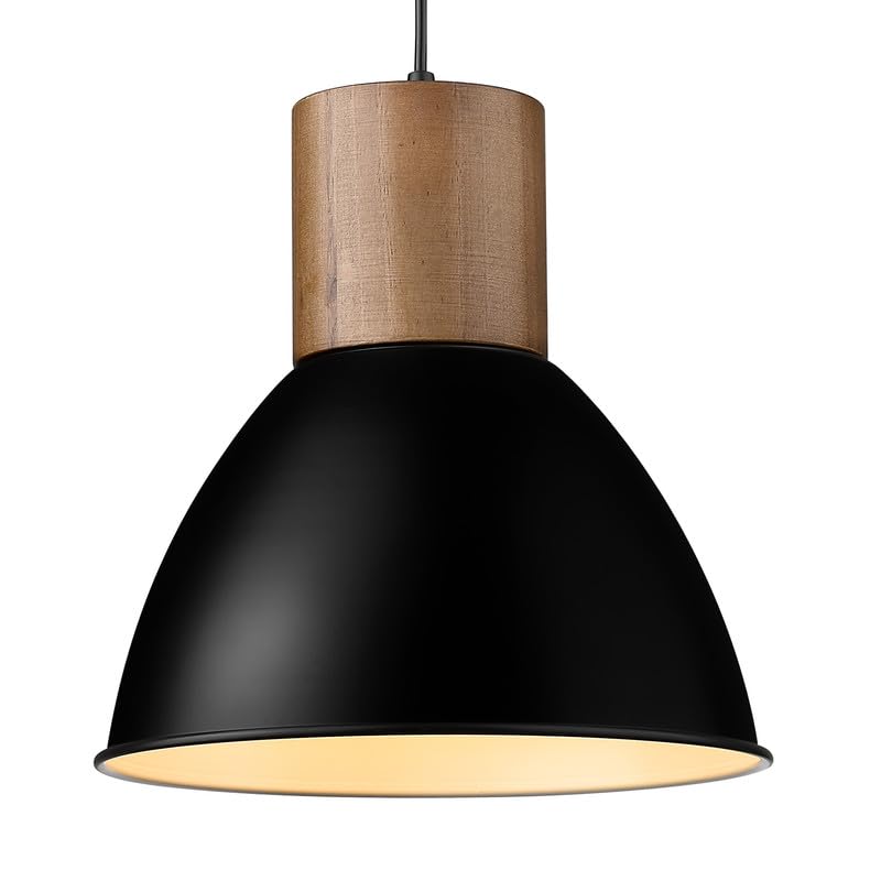 Solid Wood Metal Pendant Light Fixtures