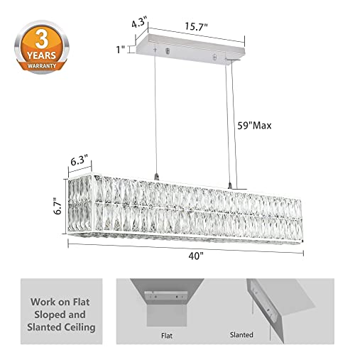 Modern Rectangle Chandelier for Dining Room