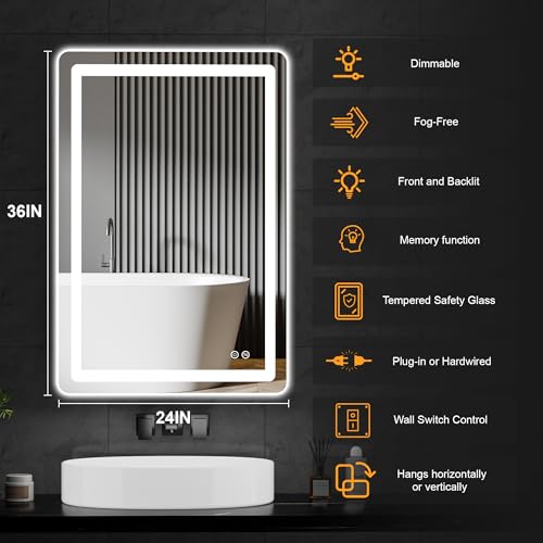 LED Bathroom Mirror with Lights