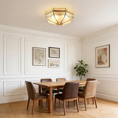 Vintage Style Brass Ceiling Light Fixture