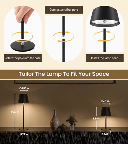 3 Pack Cordless Table Lamp (3 Count)