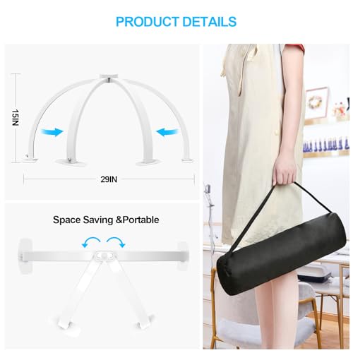 Foldable Large Half Moon LED Light
