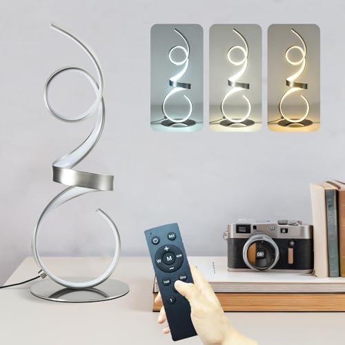 20W 2700LM 3 Colors Dimmable LED Art Table Lamp 21.4 Inch with Touch Switch for Living Room