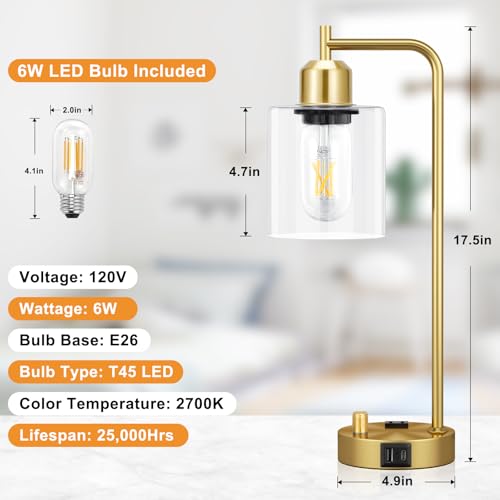 Gold Table Lamp for Bedroom