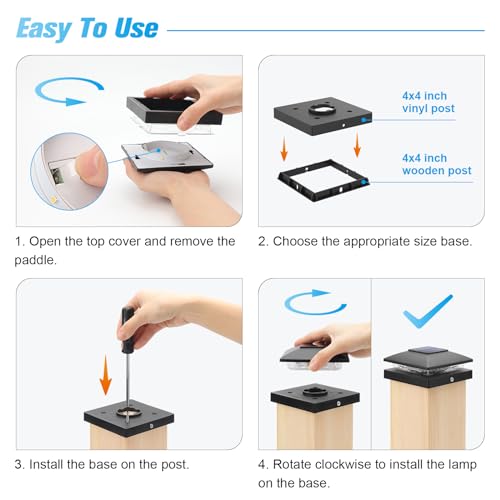 4x4 Solar Post Cap Lights (16 Count)