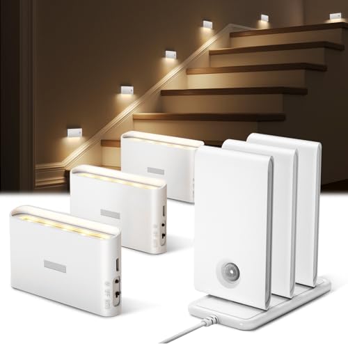 6 Pack Motion Sensor Night Lights with Charging Station (6 Count)