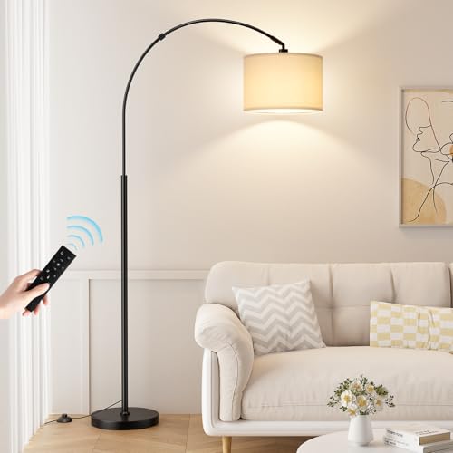 70" Dimmable Arc Floor Lamp with Remote