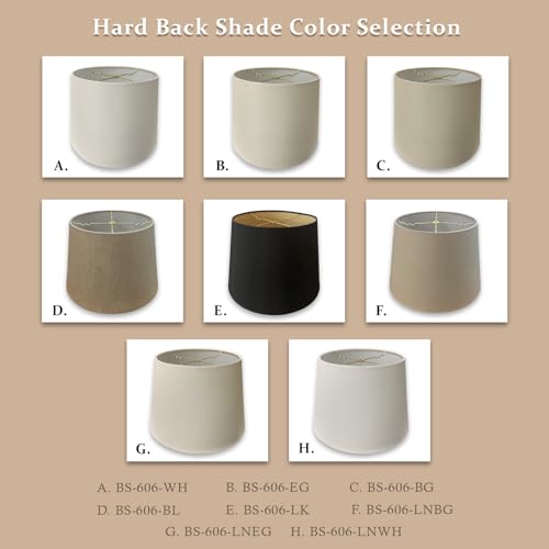 Tapered Shallow Drum Hardback Shade