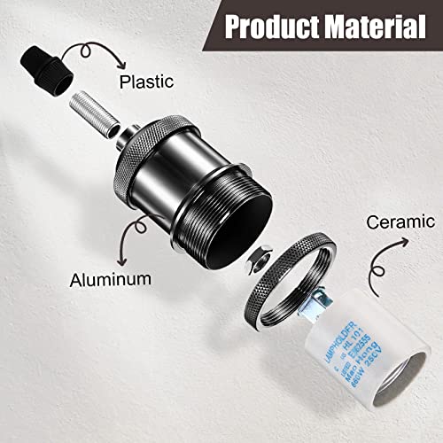 16 Packs E26 Vintage Ceramic Lamp Socket