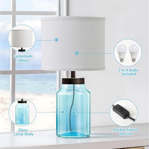 Coastal Fillable Table Lamps (2 Count)