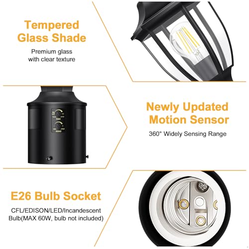Motion Sensor Outdoor Post Lights