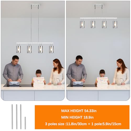 4 Light Kitchen Island Lighting