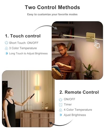Battery Powered Wall Sconce Set of Two (2 Count)
