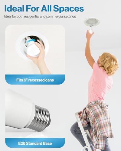 Sunco 10 Pack BR40 LED Flood Light Bulb (10 Count)