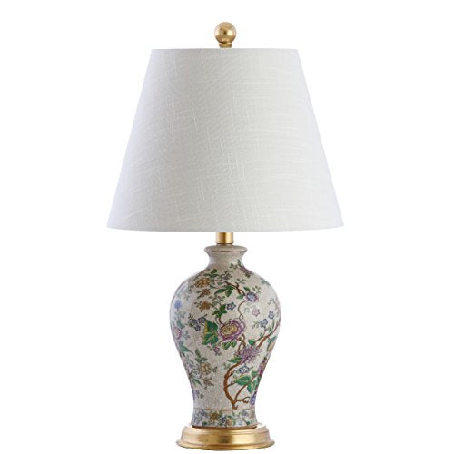 Grace 24" French Country Floral Urn Ceramic Lamp