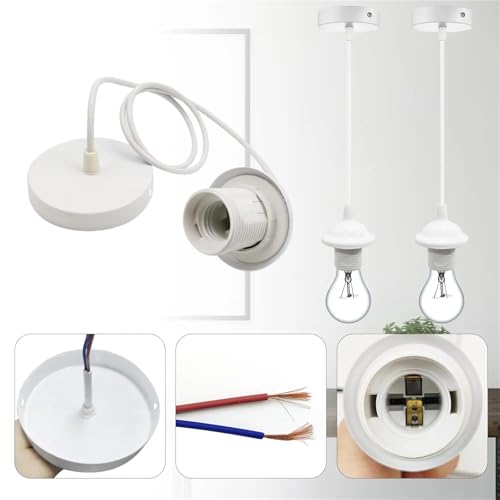 Vintage E26 E27 Ceiling Light Socket Pendant Lamp Holder Retro Edison Screw Base