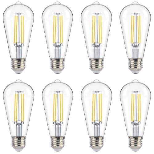 Dusk to Dawn Outdoor Sensor ST19 LED Edison Bulb (8 Count)