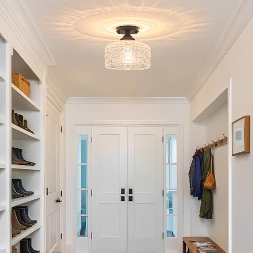 Small Semi Flush Mount Ceiling Light Fixture