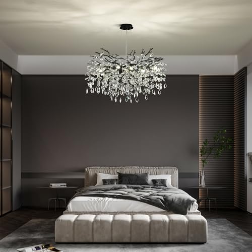Modern Crystal Tree Branch Chandelier
