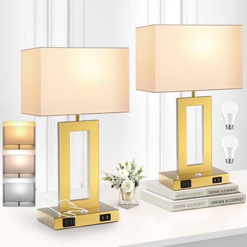3 Color Temperatures Touch Control Table Lamps Set of 2 (2 Count)
