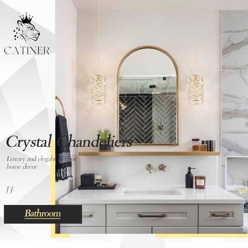 Gold Crystal Pendant Light