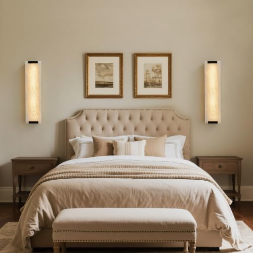 19.6" Alabaster Wall Sconce